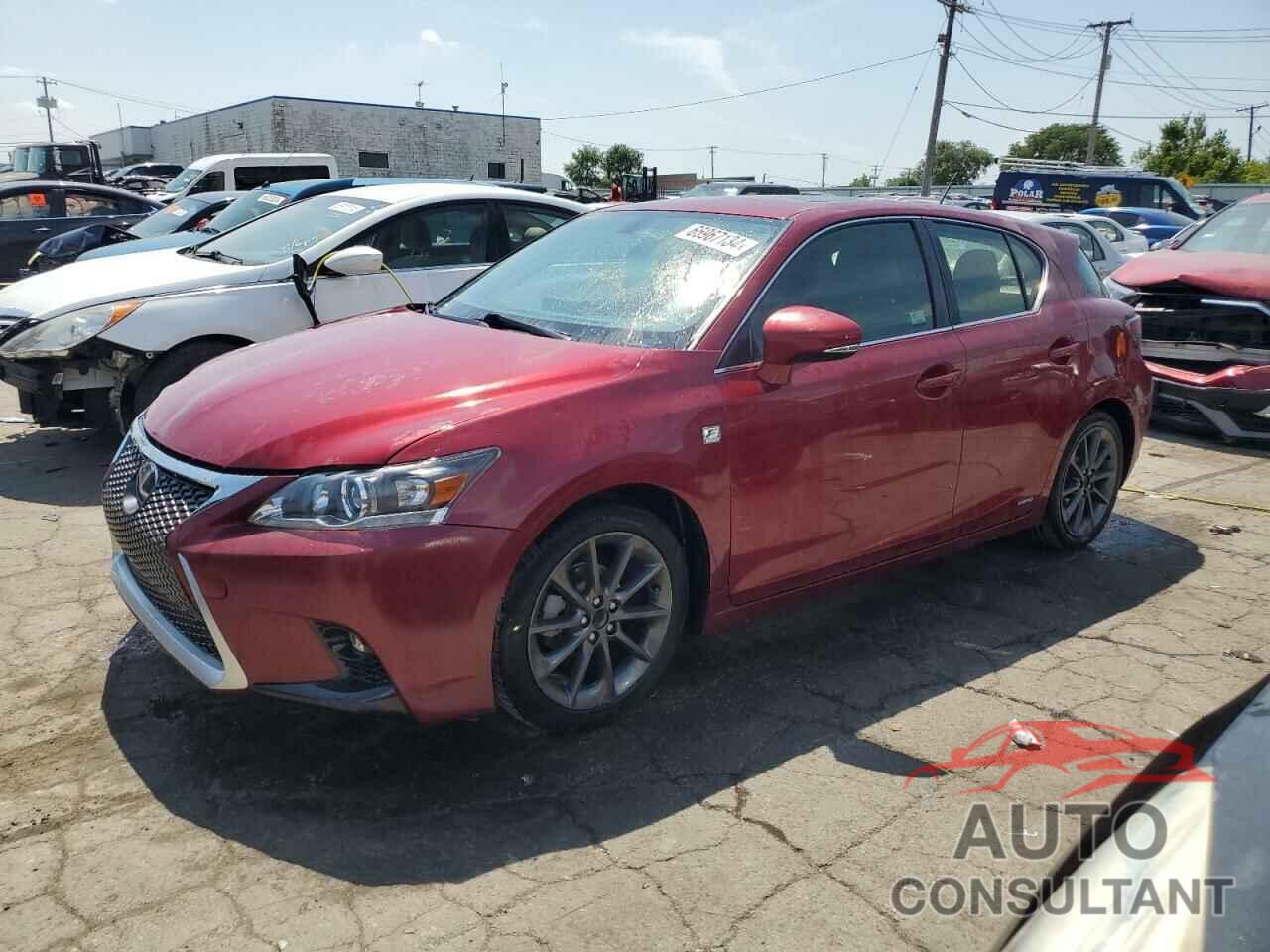 LEXUS CT 200 2013 - JTHKD5BH5D2129406