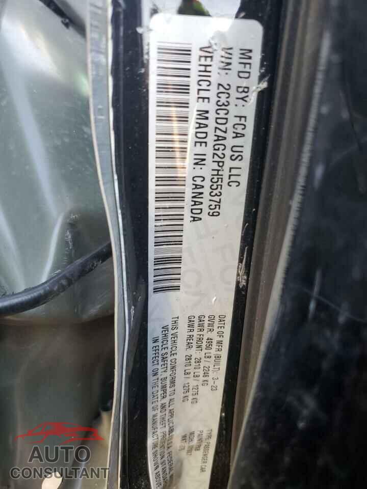 DODGE CHALLENGER 2023 - 2C3CDZAG2PH553759