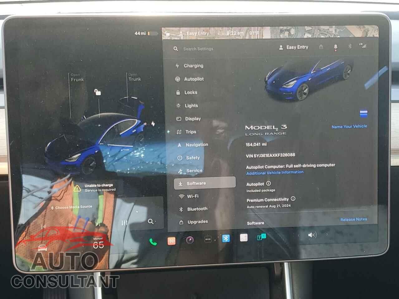 TESLA MODEL 3 2019 - 5YJ3E1EAXKF326088