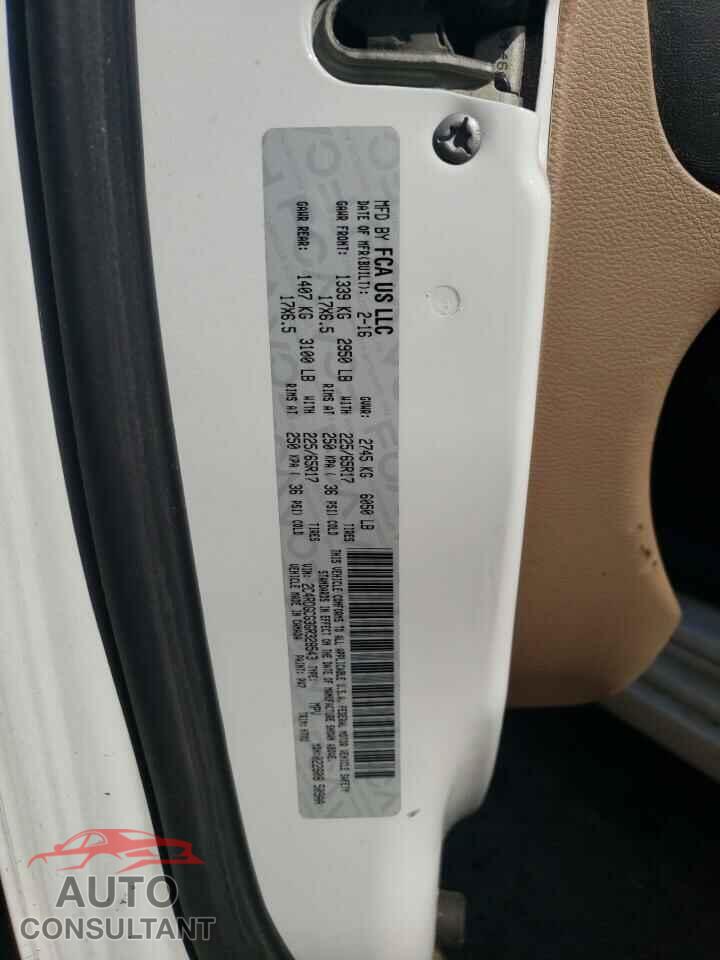 DODGE CARAVAN 2016 - 2C4RDGCG3GR328543