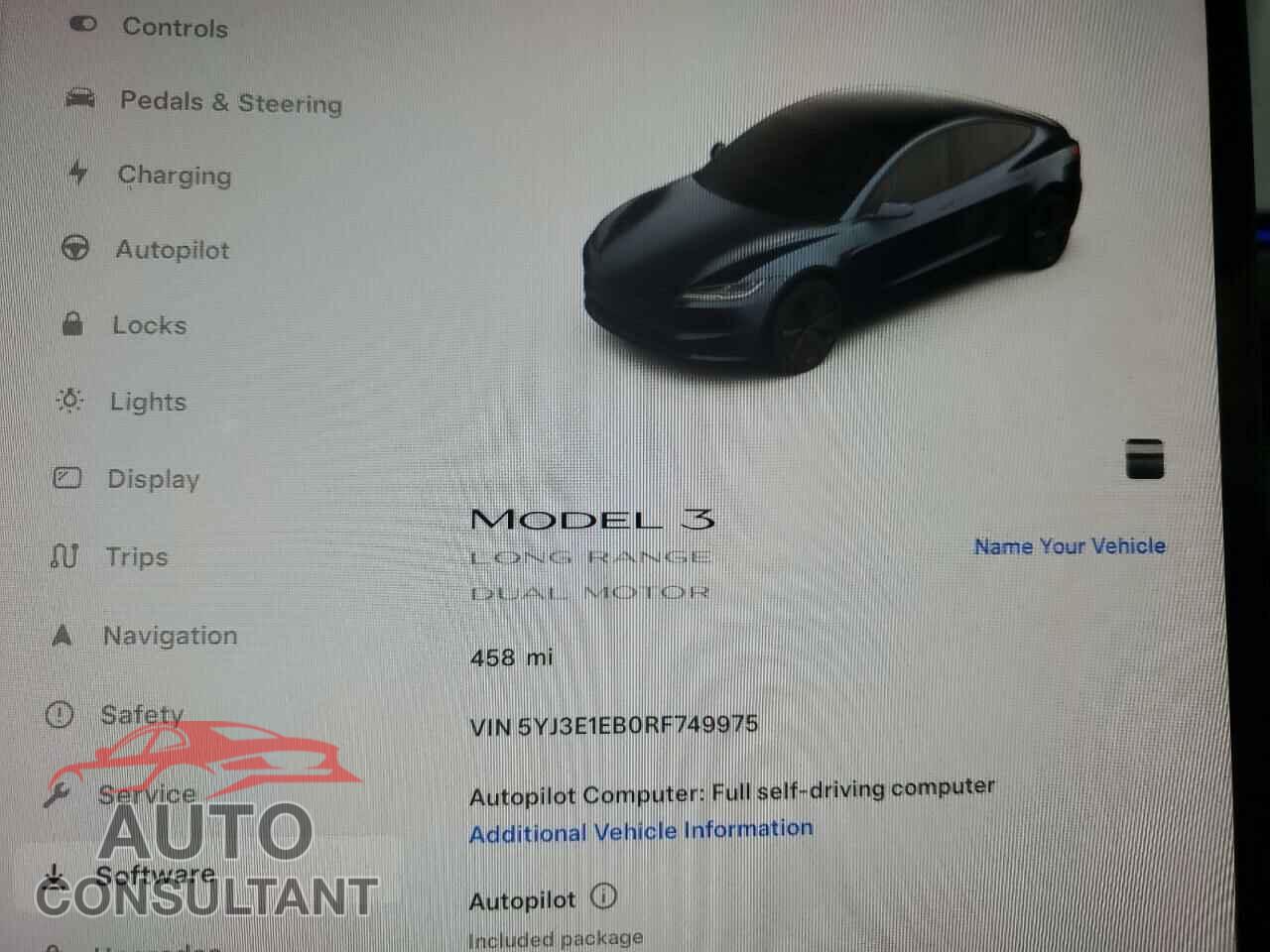 TESLA MODEL 3 2024 - 5YJ3E1EB0RF749975