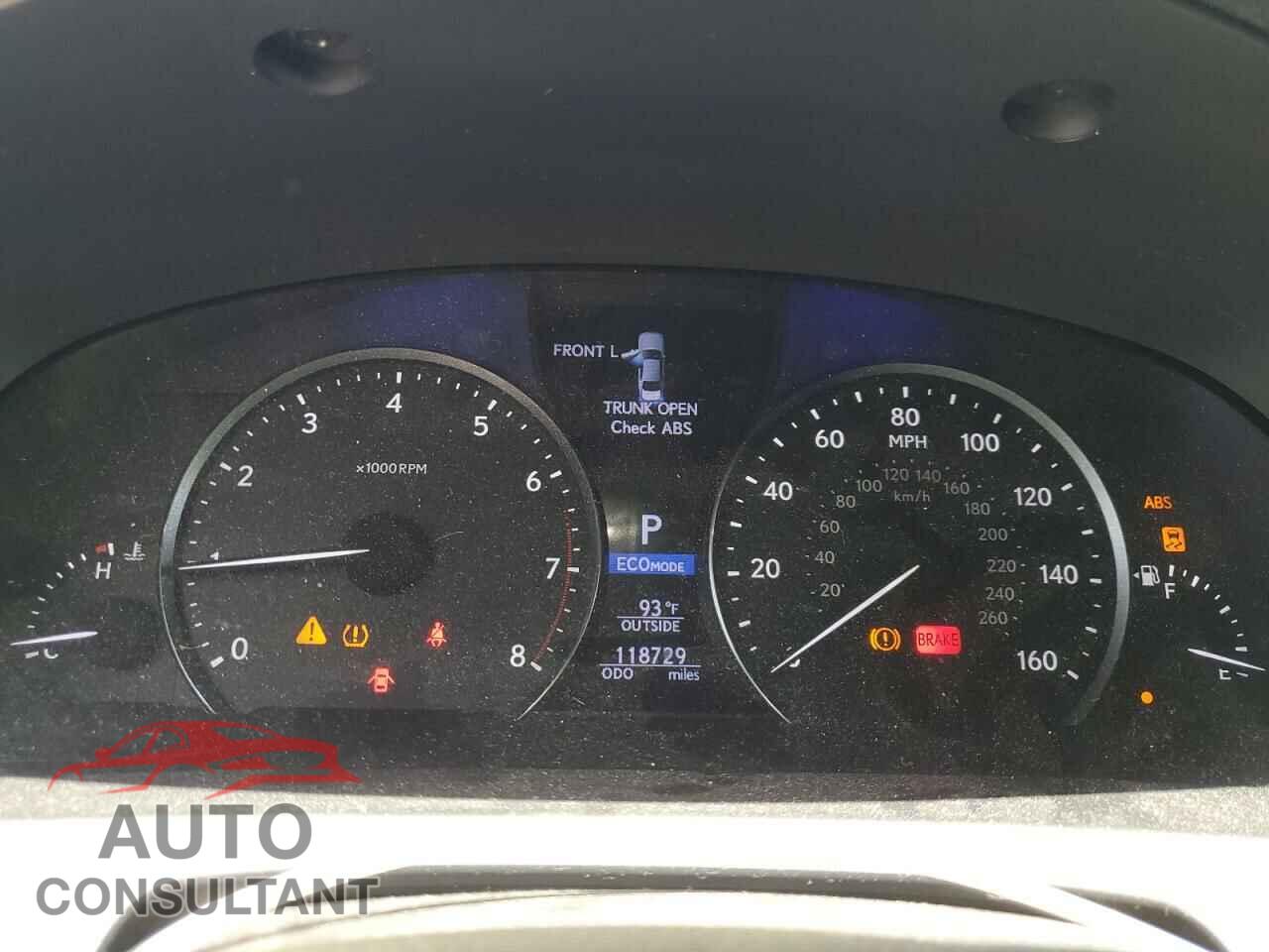 LEXUS LS460 2014 - JTHCL5EF7E5022035