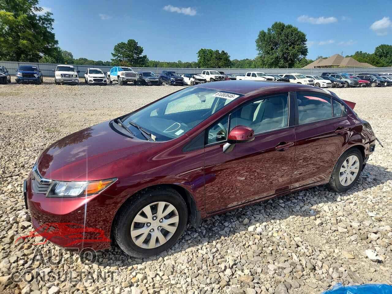 HONDA CIVIC 2012 - 19XFB2F57CE108503