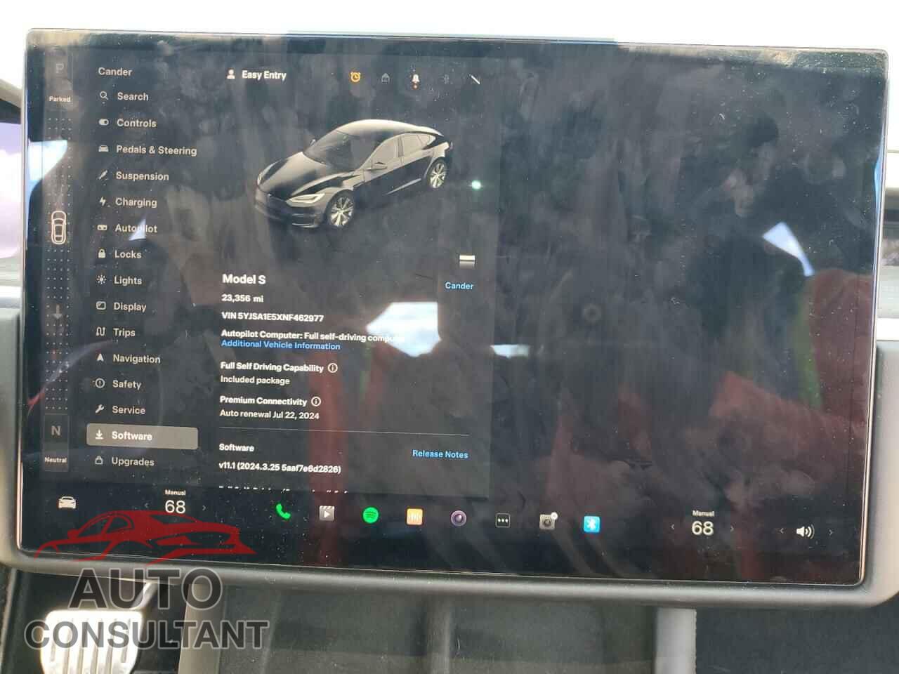 TESLA MODEL S 2022 - 5YJSA1E5XNF462977