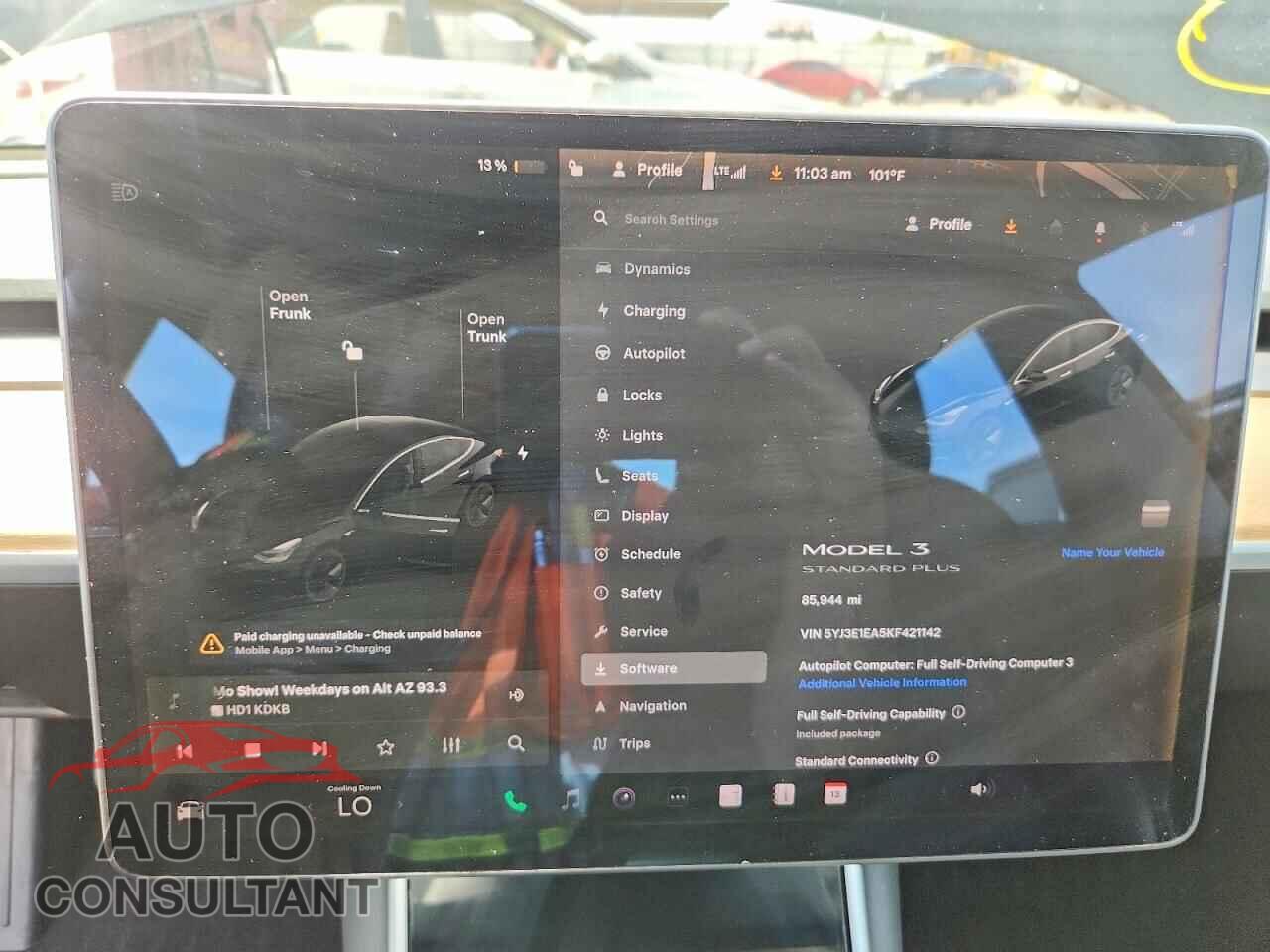TESLA MODEL 3 2019 - 5YJ3E1EA5KF421142