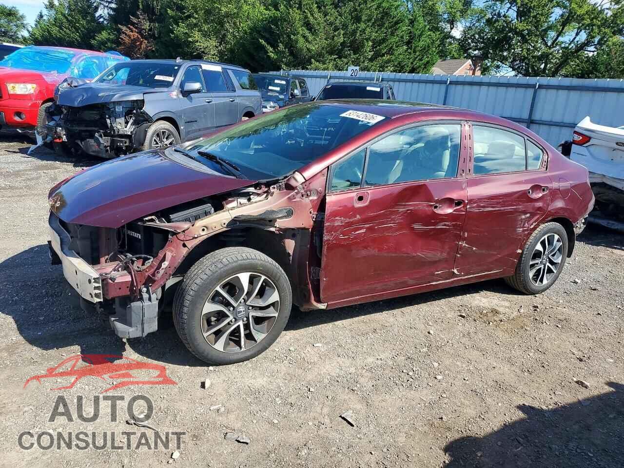 HONDA CIVIC 2013 - 2HGFB2F89DH516244