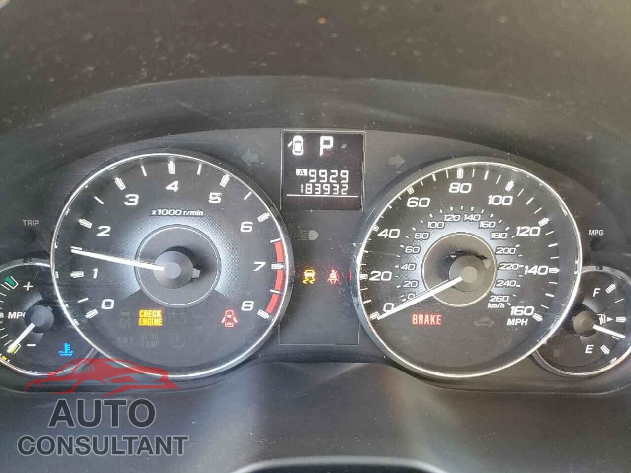 SUBARU OUTBACK 2010 - 4S4BRDGC9A2329481