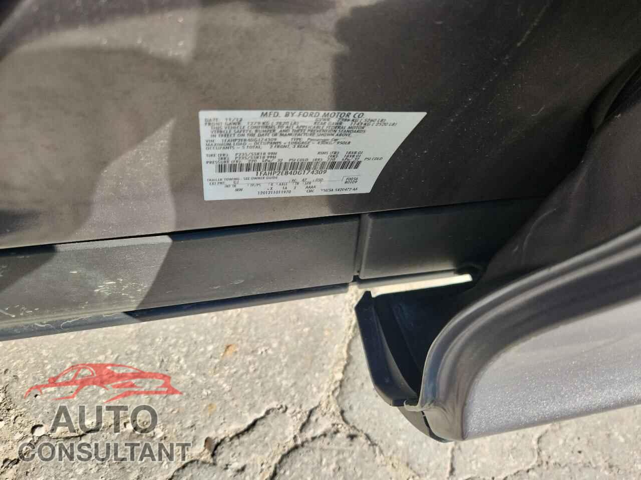 FORD TAURUS 2013 - 1FAHP2E84DG174309