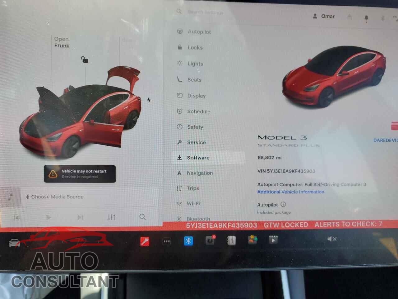 TESLA MODEL 3 2019 - 5YJ3E1EA9KF435903