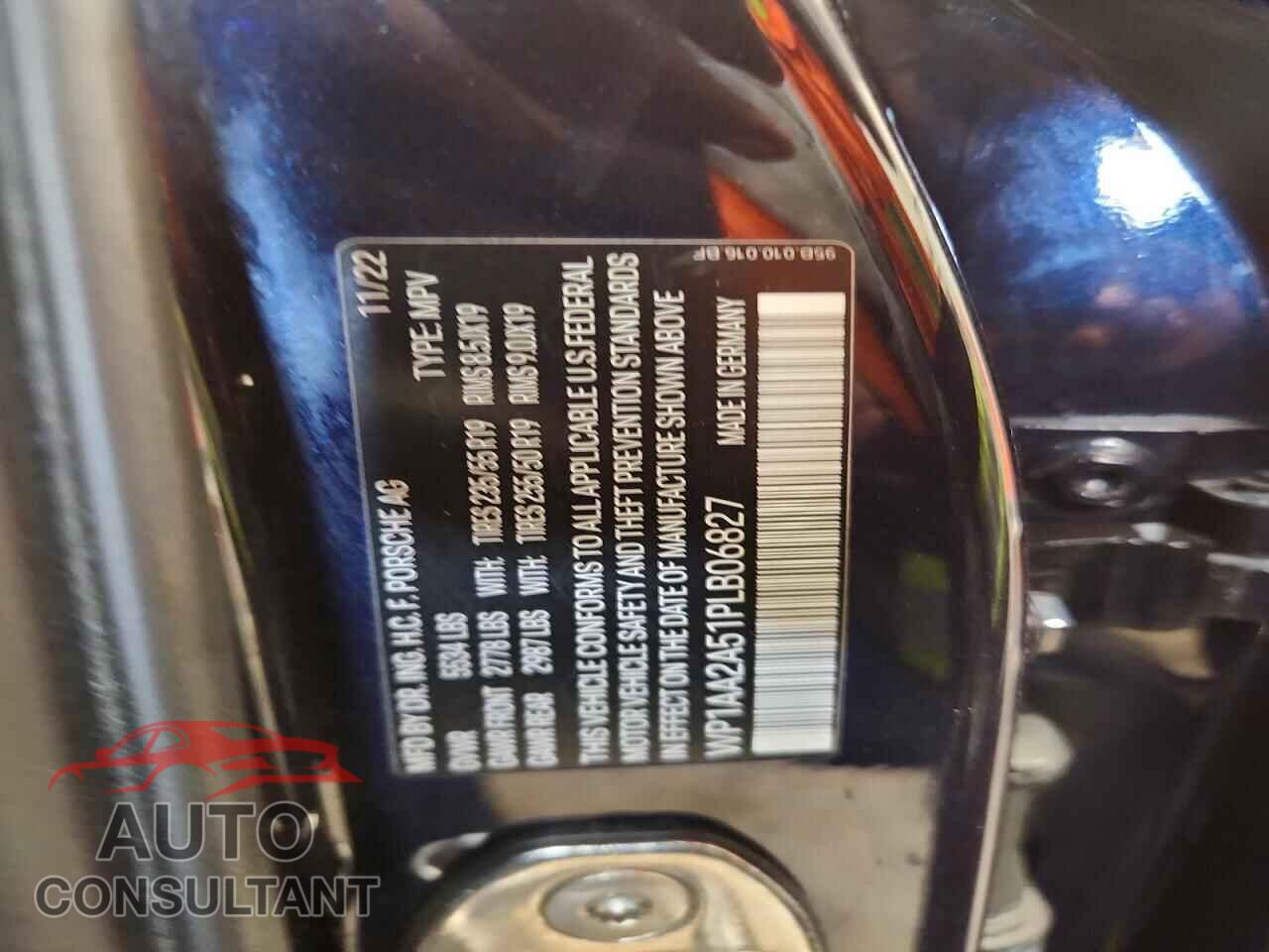 PORSCHE MACAN 2023 - WP1AA2A51PLB06827