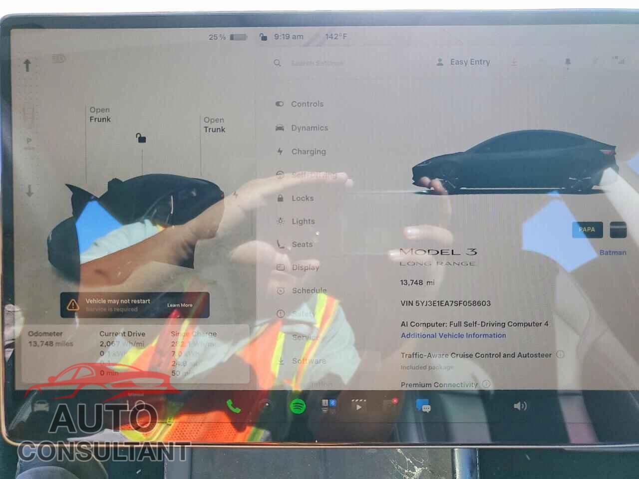 TESLA MODEL 3 2025 - 5YJ3E1EA7SF058603