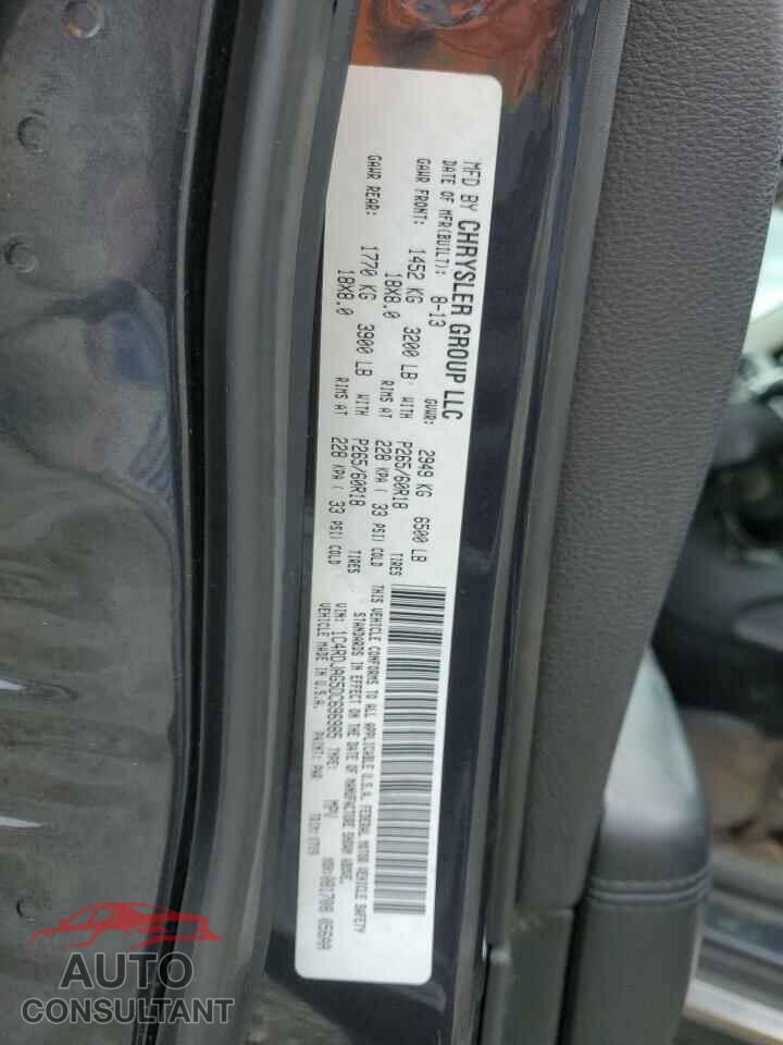 DODGE DURANGO 2013 - 1C4RDJAG5DC696985