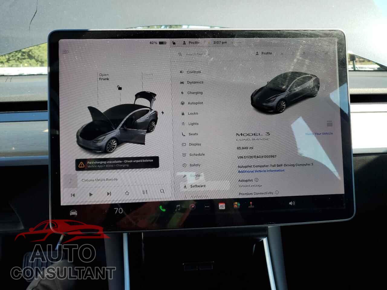 TESLA MODEL 3 2018 - 5YJ3E1EA0JF005997