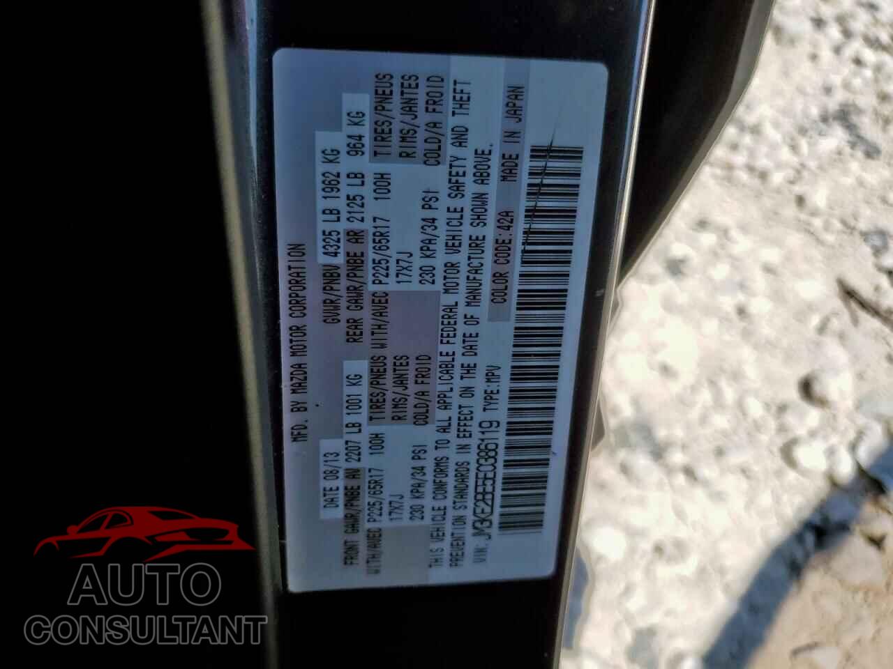 MAZDA CX-5 2014 - JM3KE2BE5E0386119