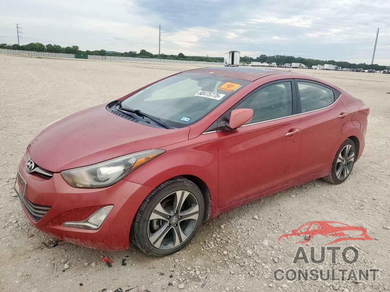 HYUNDAI ELANTRA 2014 - KMHDH4AH2EU168806