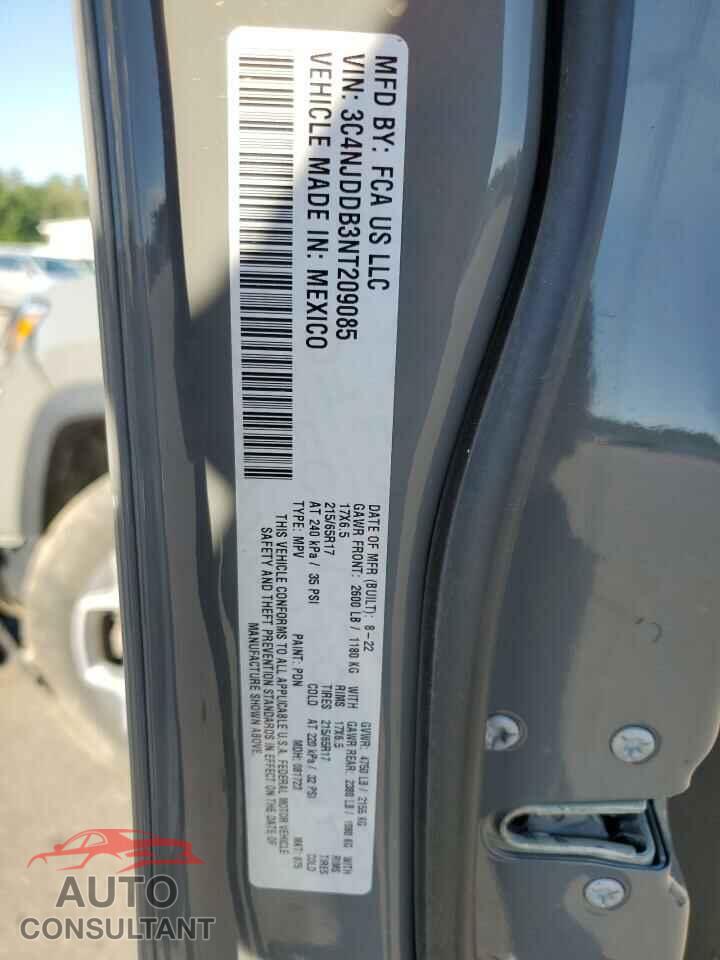 JEEP COMPASS 2022 - 3C4NJDDB3NT209085