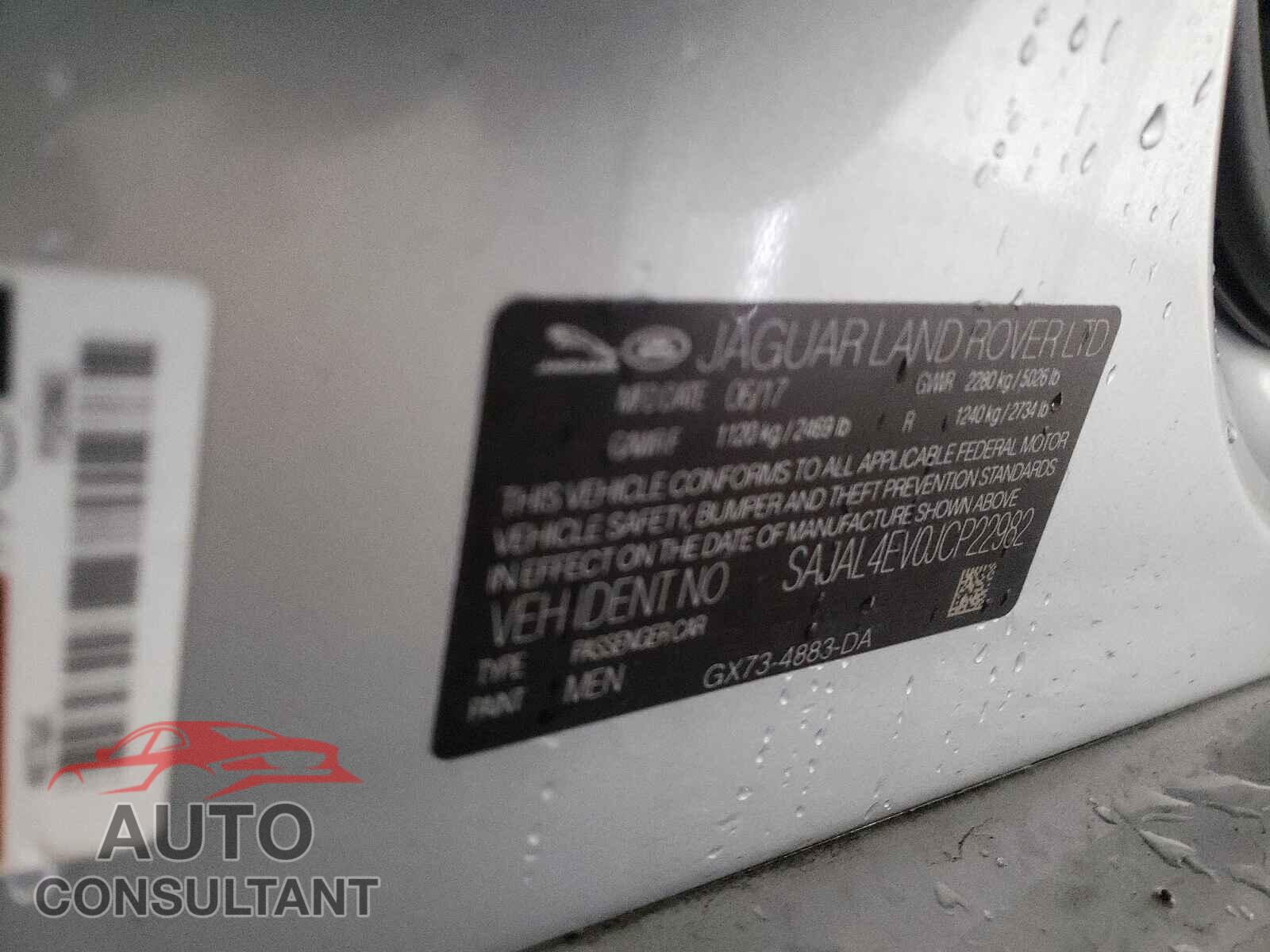 JAGUAR XE 2018 - SAJAL4EV0JCP22982