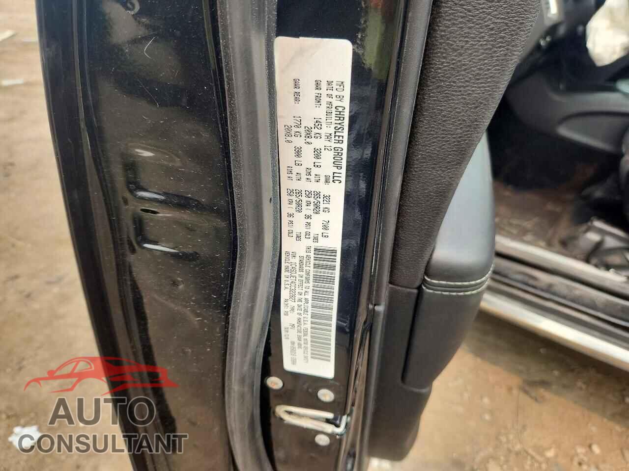 DODGE DURANGO 2012 - 1C4SDJET4CC322827