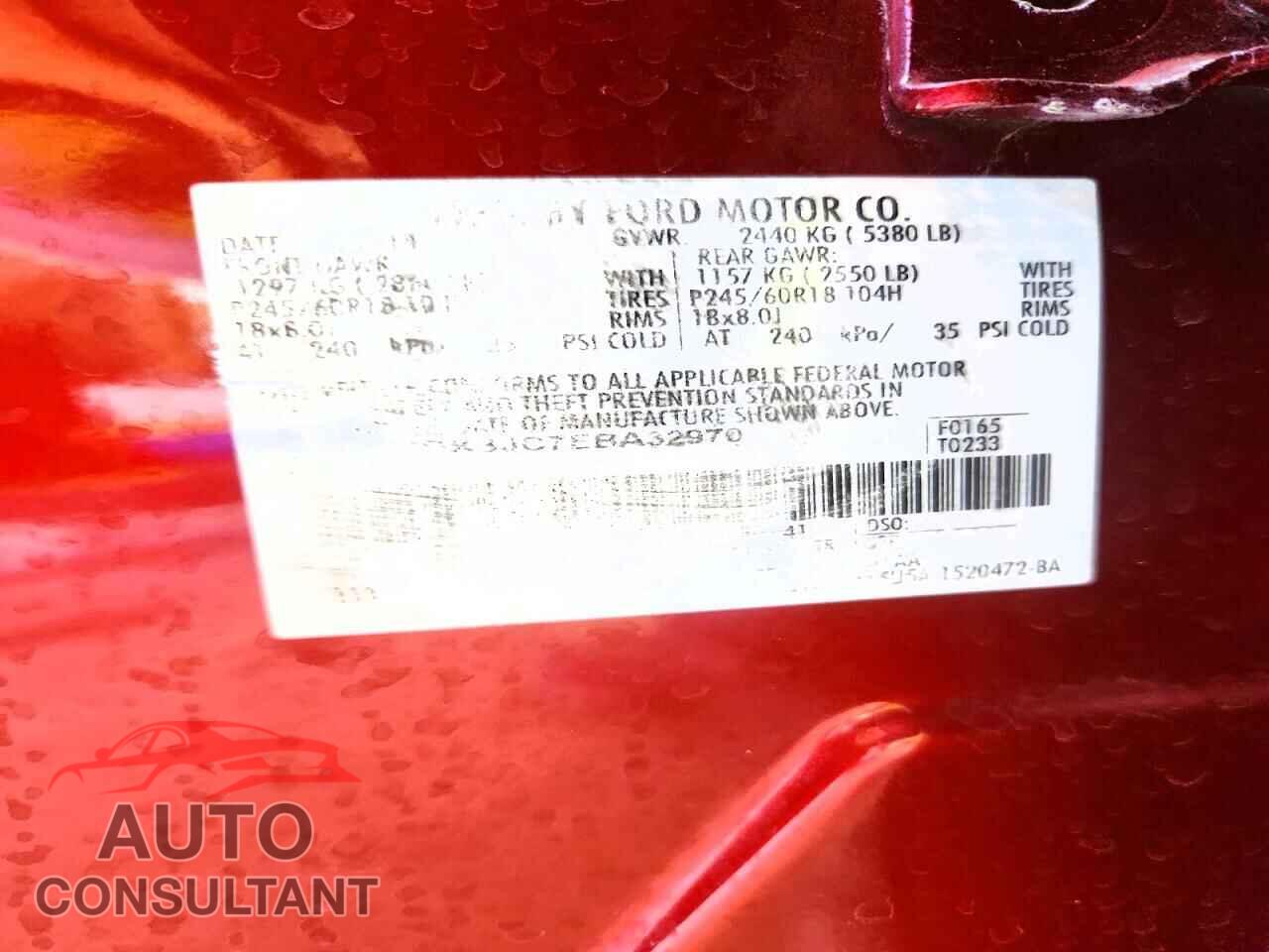 FORD EDGE 2014 - 2FMDK3JC7EBA32970