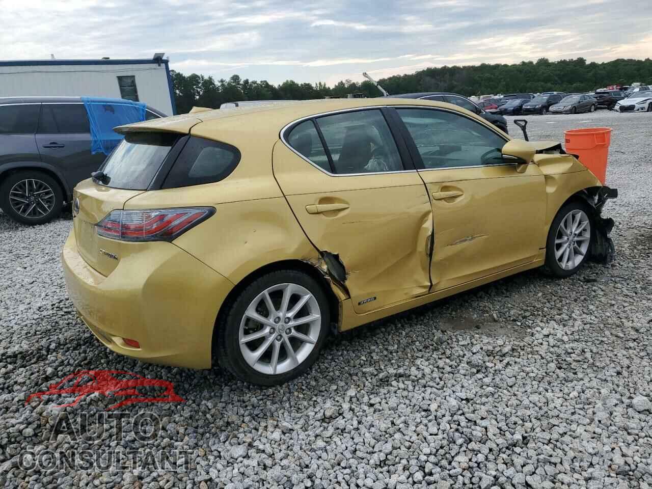 LEXUS CT 200 2012 - JTHKD5BH3C2054672