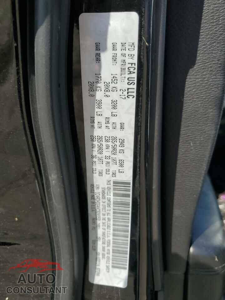 DODGE DURANGO 2017 - 1C4RDHDG4HC820352