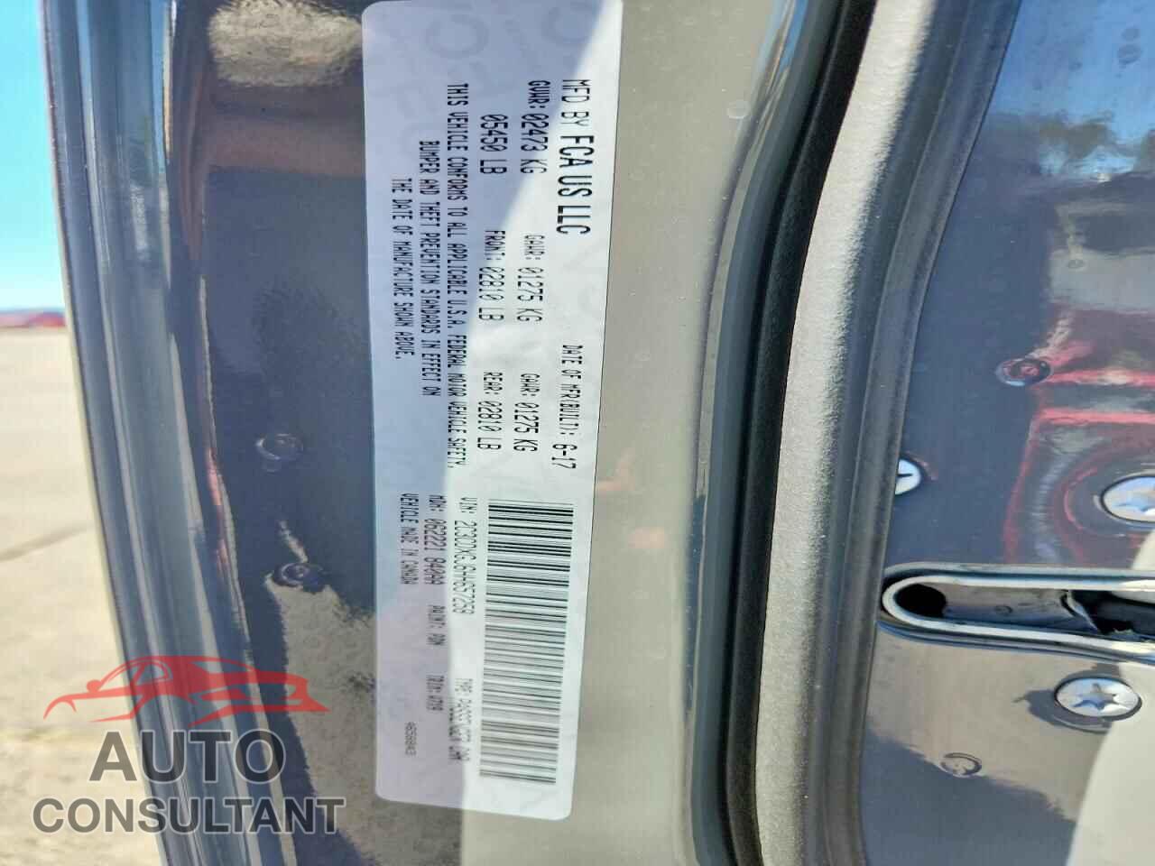 DODGE CHARGER 2017 - 2C3CDXGJ6HH657258