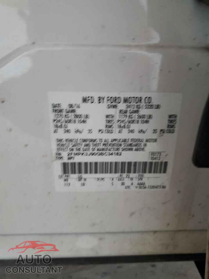 FORD EDGE 2016 - 2FMPK3J90GBC34182