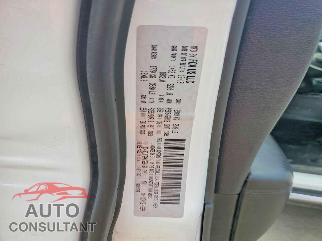 DODGE DURANGO 2019 - 1C4RDJFG4KC626464
