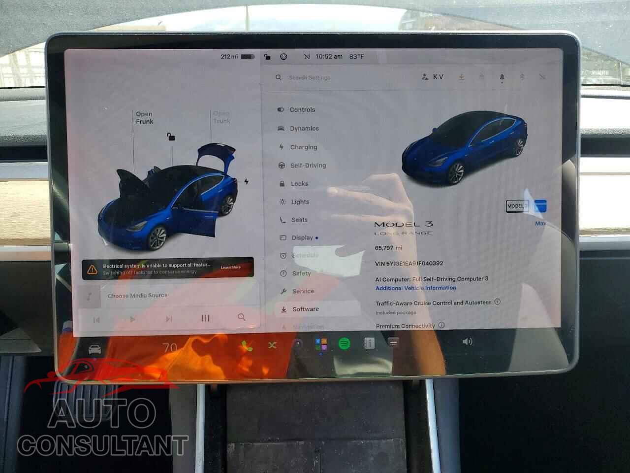 TESLA MODEL 3 2018 - 5YJ3E1EA9JF040392