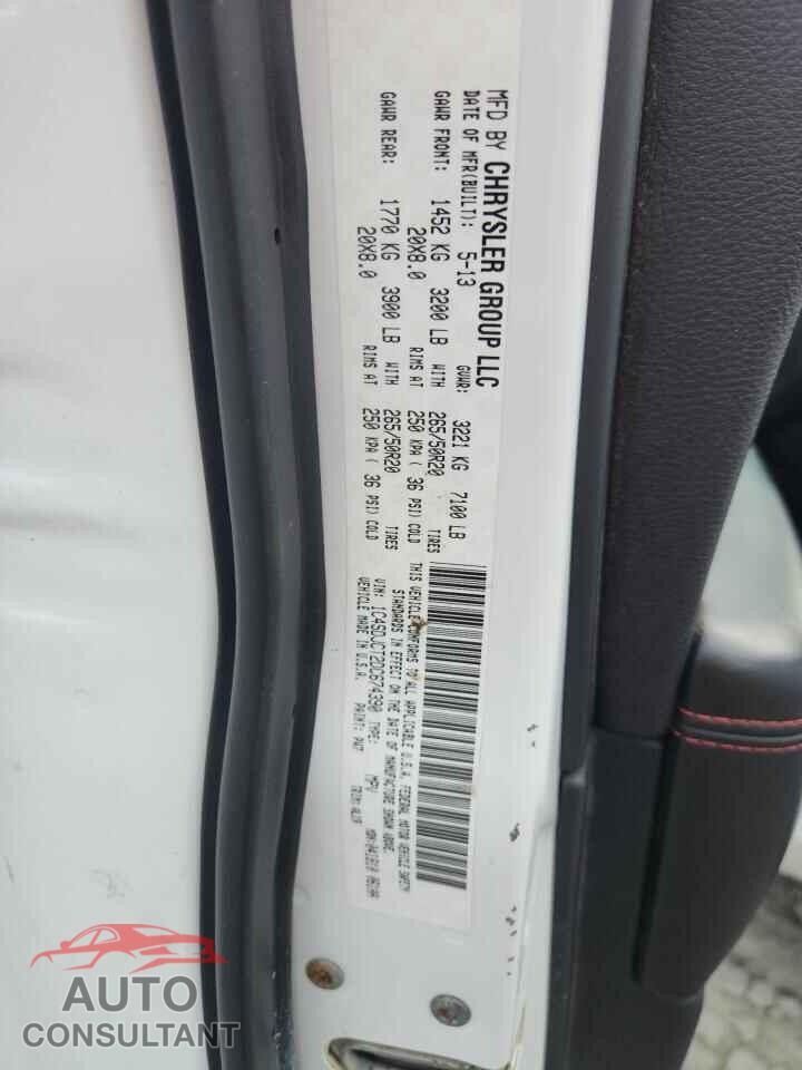 DODGE DURANGO 2013 - 1C4SDJCT2DC674390