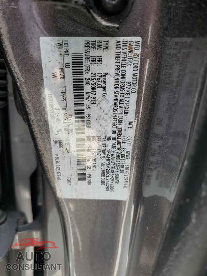 FORD FOCUS 2012 - 1FAHP3M20CL254280
