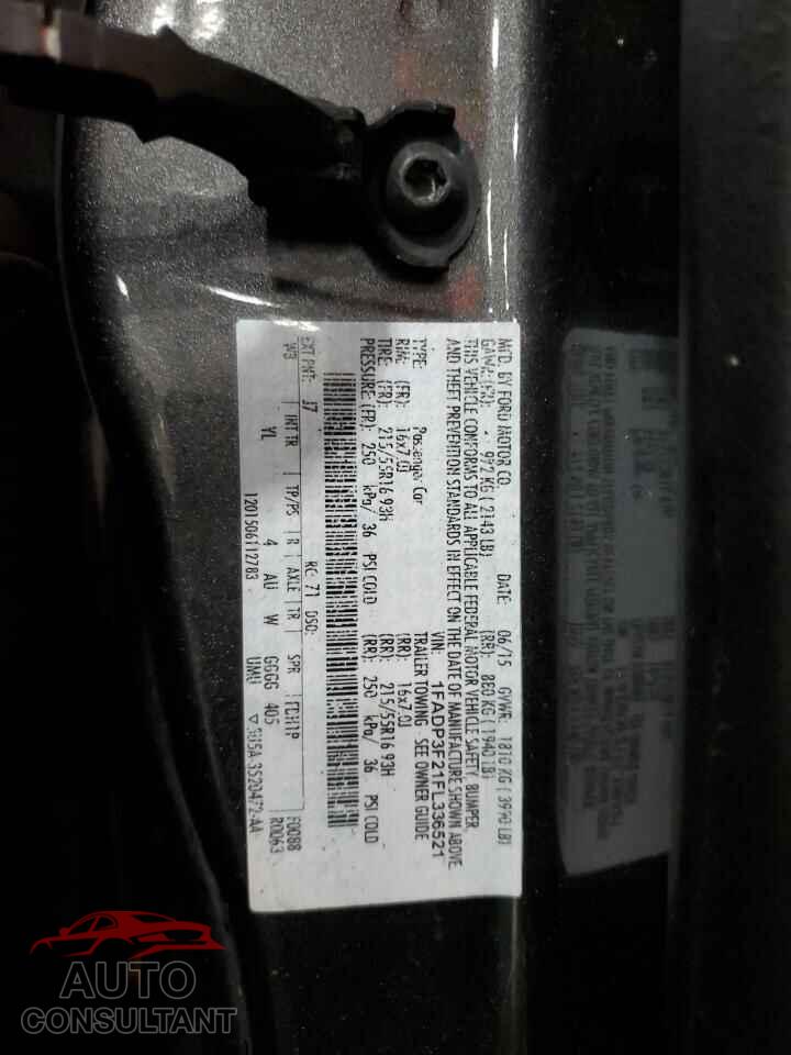 FORD FOCUS 2015 - 1FADP3F21FL336521
