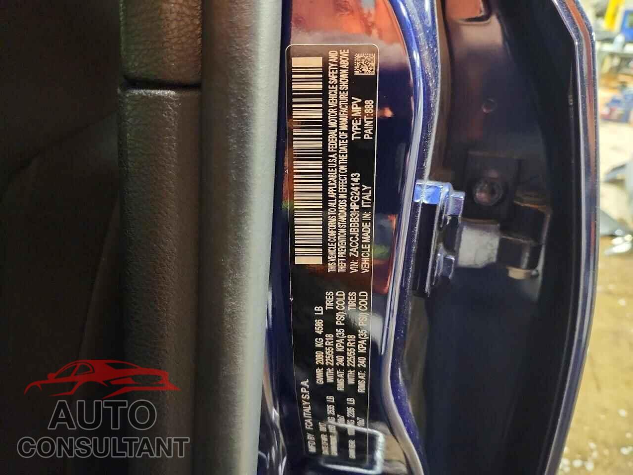 JEEP RENEGADE 2017 - ZACCJBBB3HPG24143
