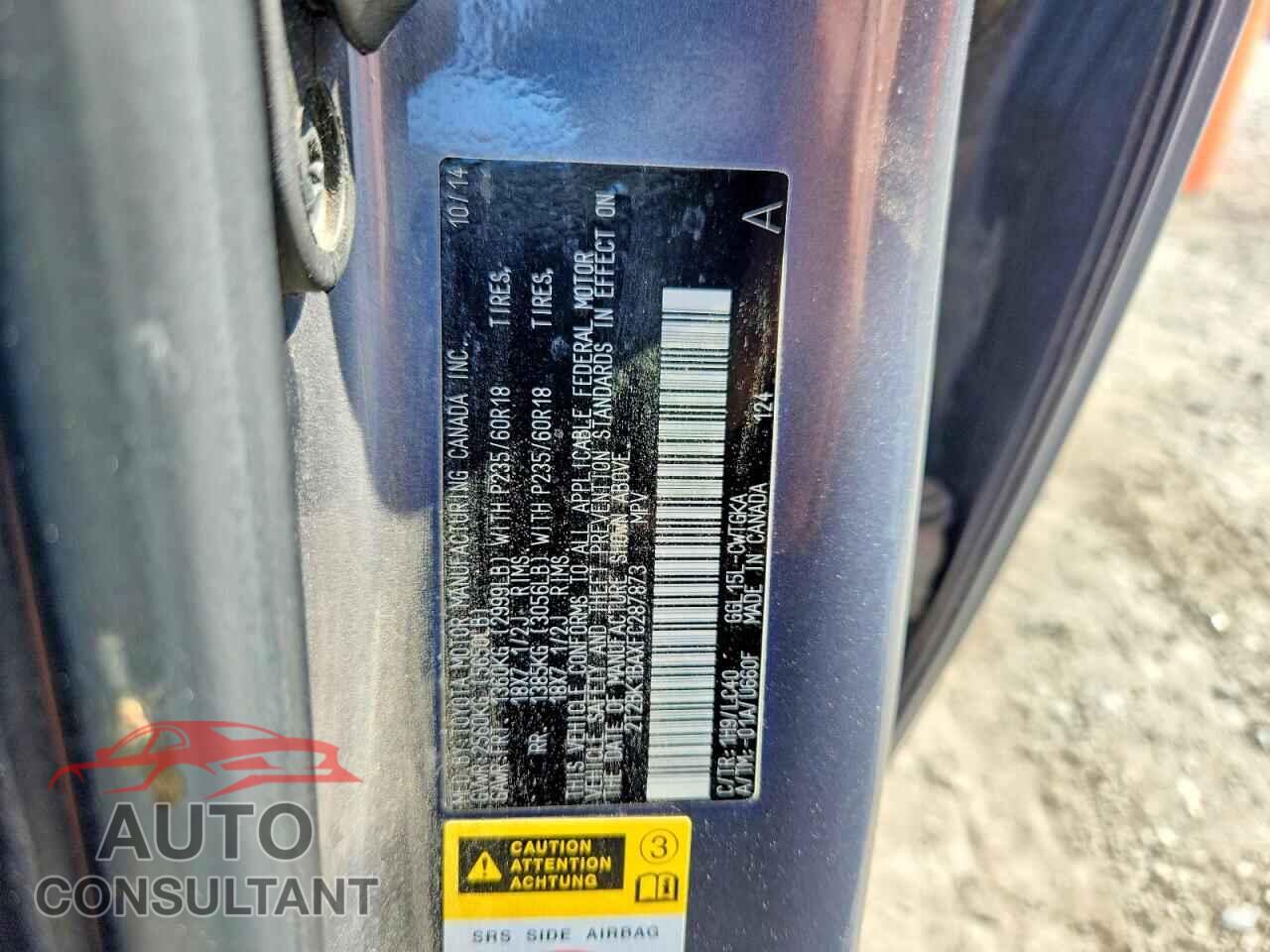 LEXUS RX350 2015 - 2T2BK1BAXFC287873