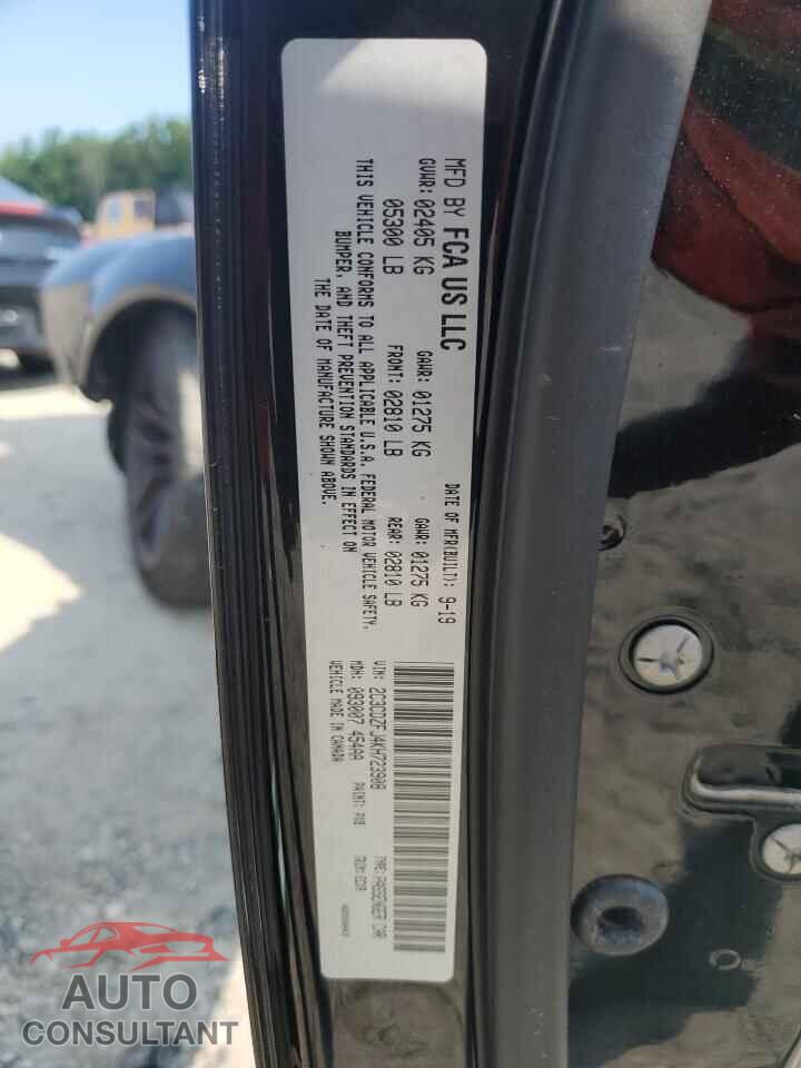 DODGE CHALLENGER 2019 - 2C3CDZFJ4KH723908