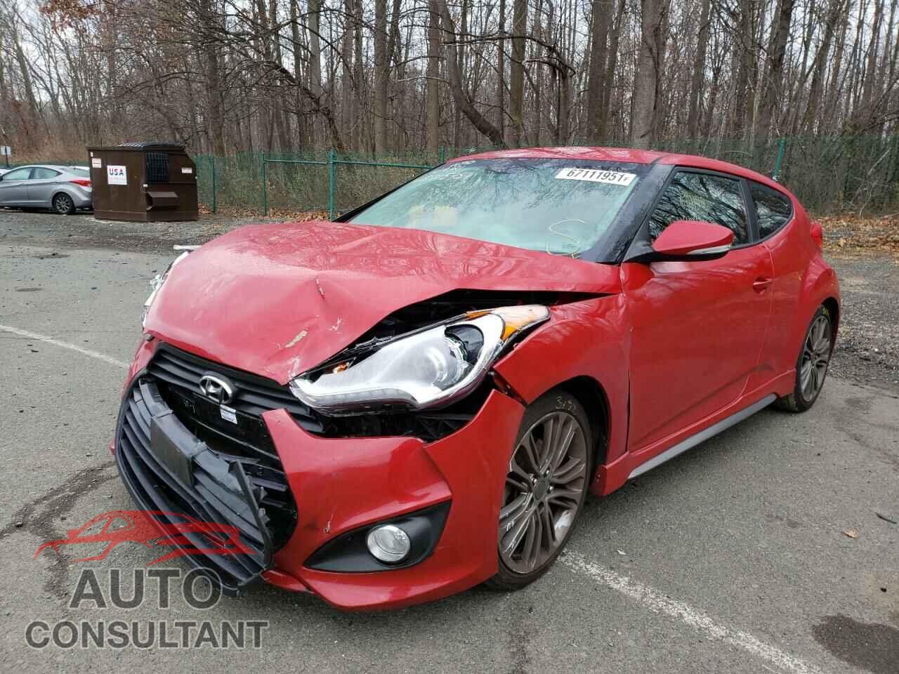 HYUNDAI VELOSTER 2016 - KMHTC6AE0GU271575