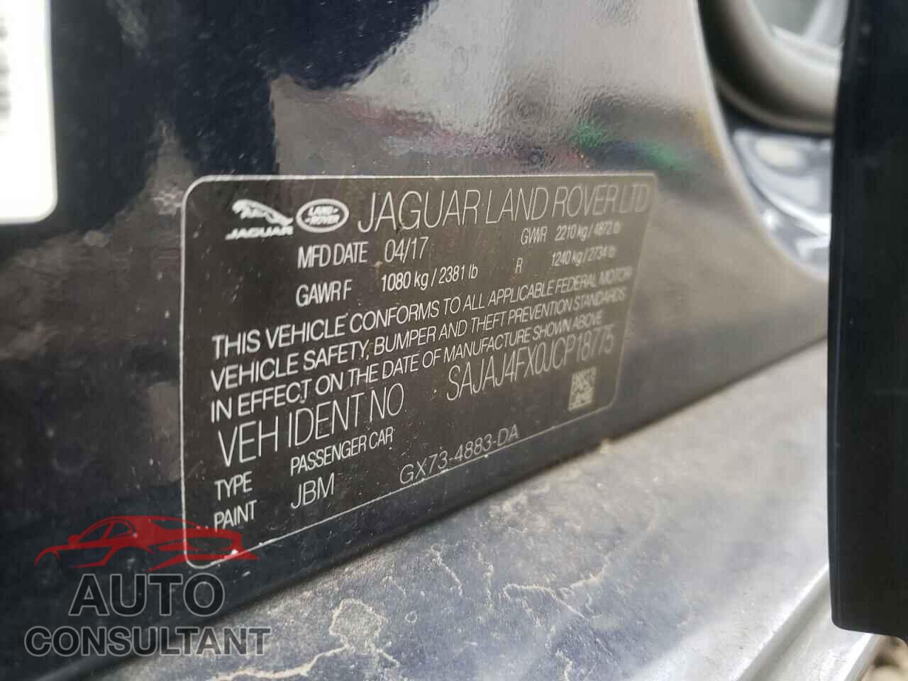 JAGUAR XE 2018 - SAJAJ4FX0JCP18775