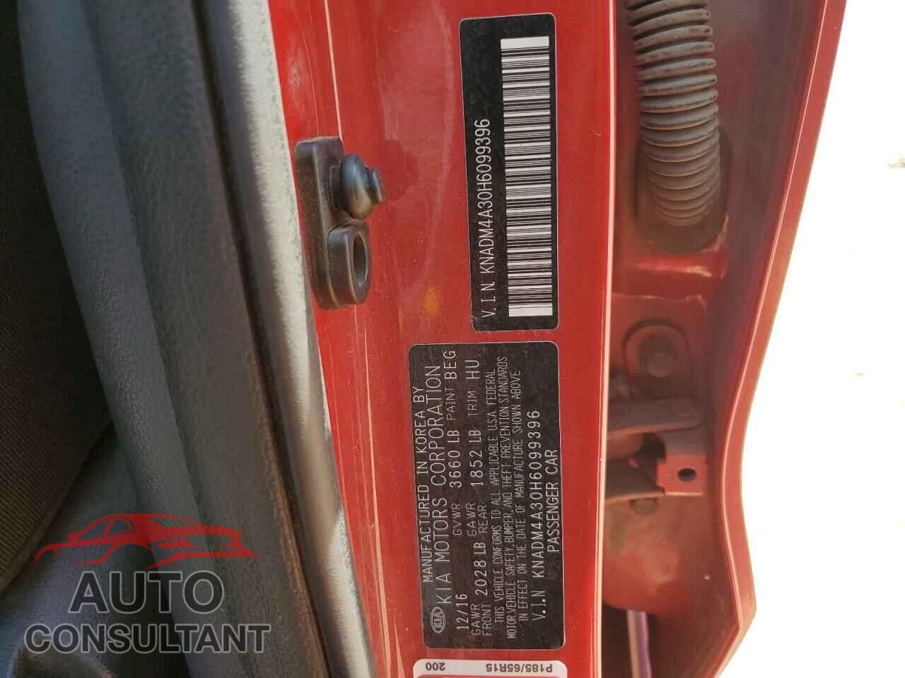 KIA RIO 2017 - KNADM4A30H6099396