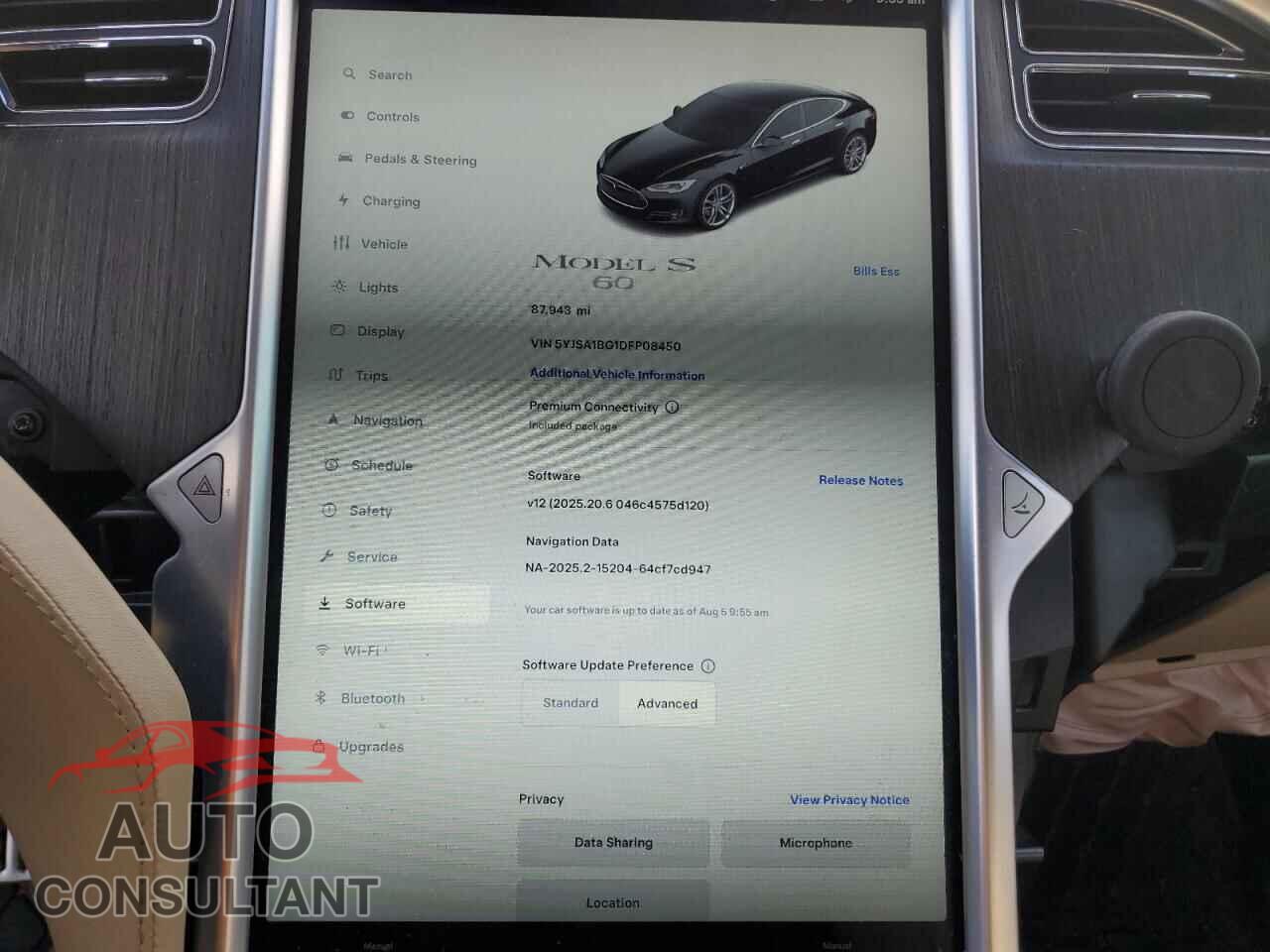 TESLA MODEL S 2013 - 5YJSA1BG1DFP08450