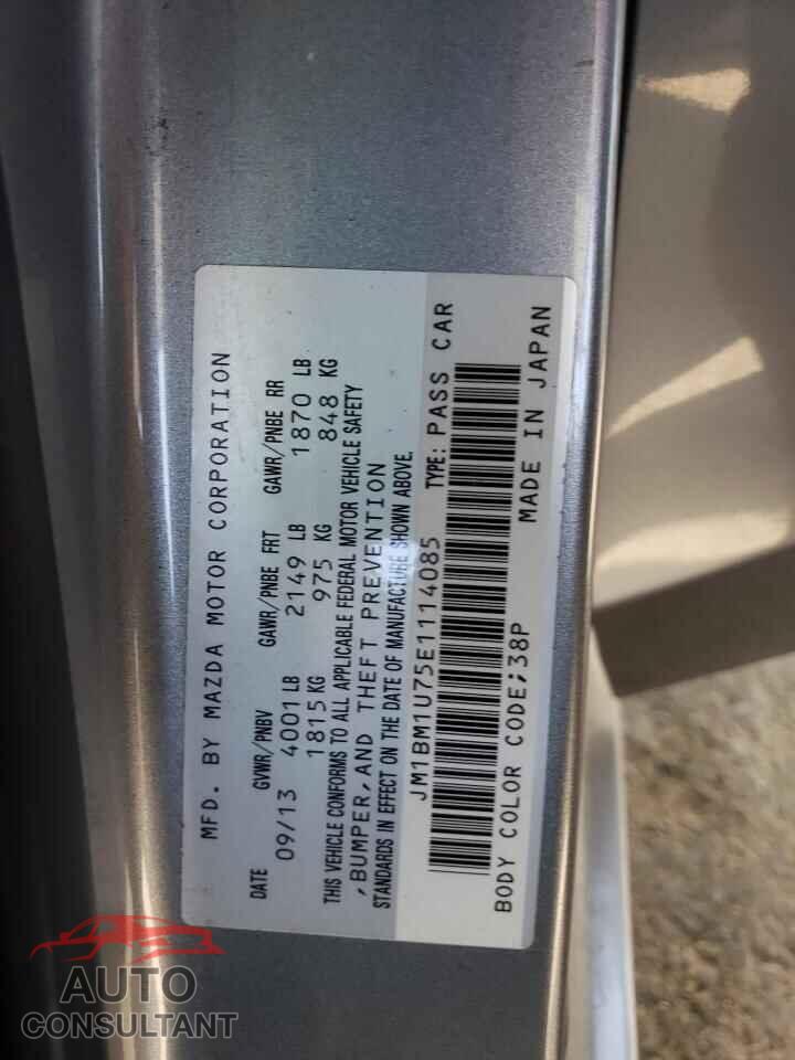MAZDA 3 2014 - JM1BM1U75E1114085