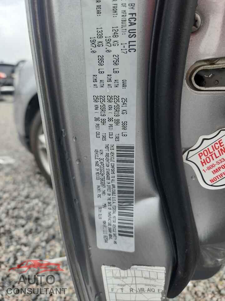 DODGE JOURNEY 2017 - 3C4PDDGG3HT583207