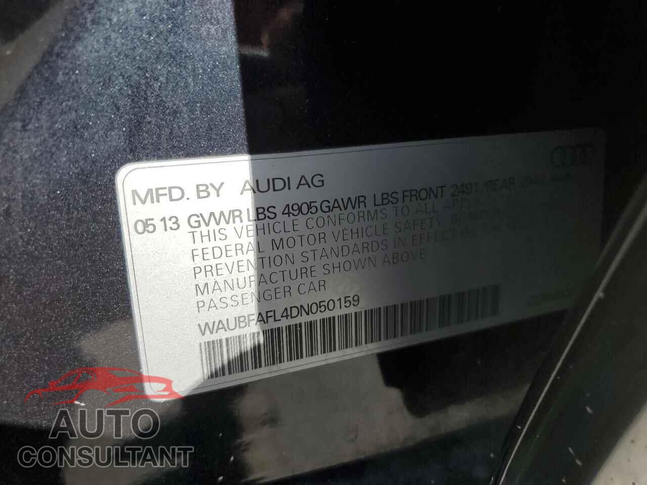 AUDI A4 2013 - WAUBFAFL4DN050159