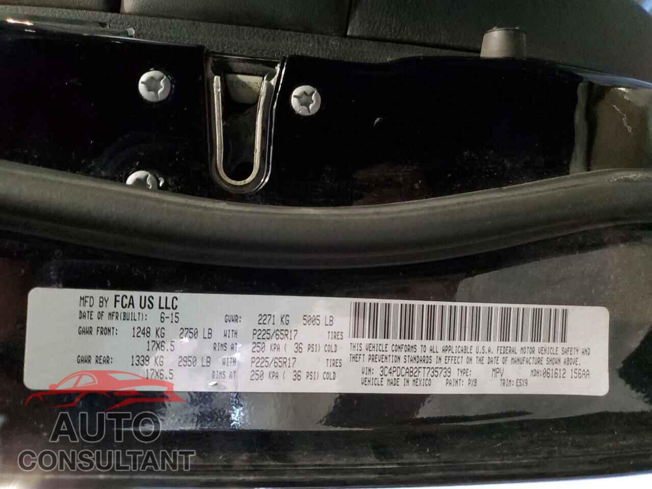 DODGE JOURNEY 2015 - 3C4PDCAB2FT735739