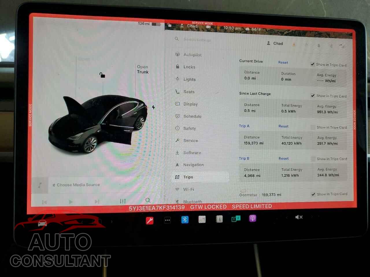 TESLA MODEL 3 2019 - 5YJ3E1EA7KF314139