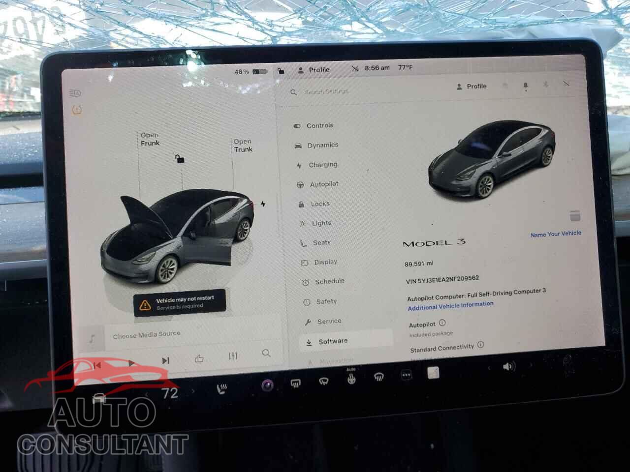 TESLA MODEL 3 2022 - 5YJ3E1EA2NF209562