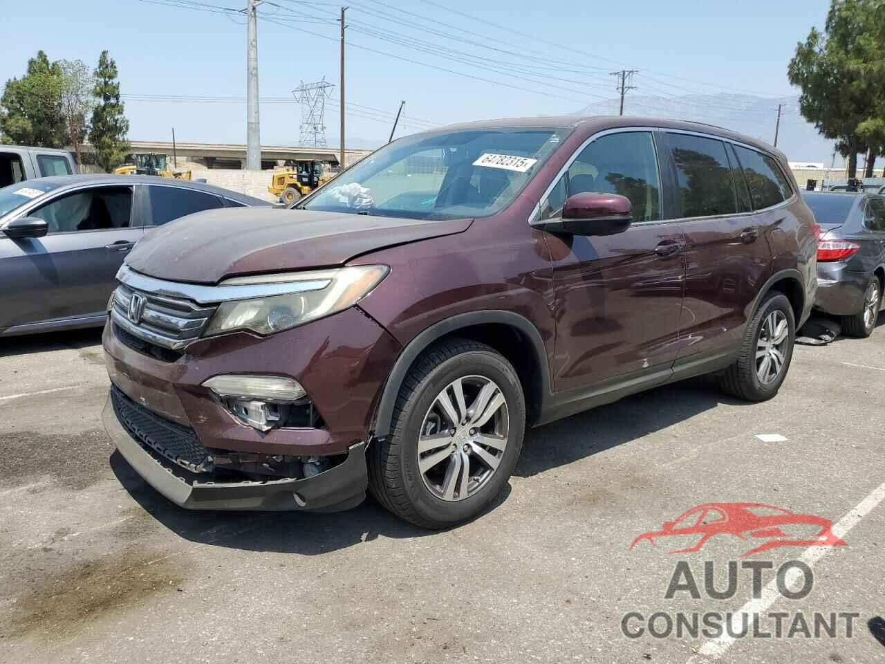 HONDA PILOT 2017 - 5FNYF5H89HB039191
