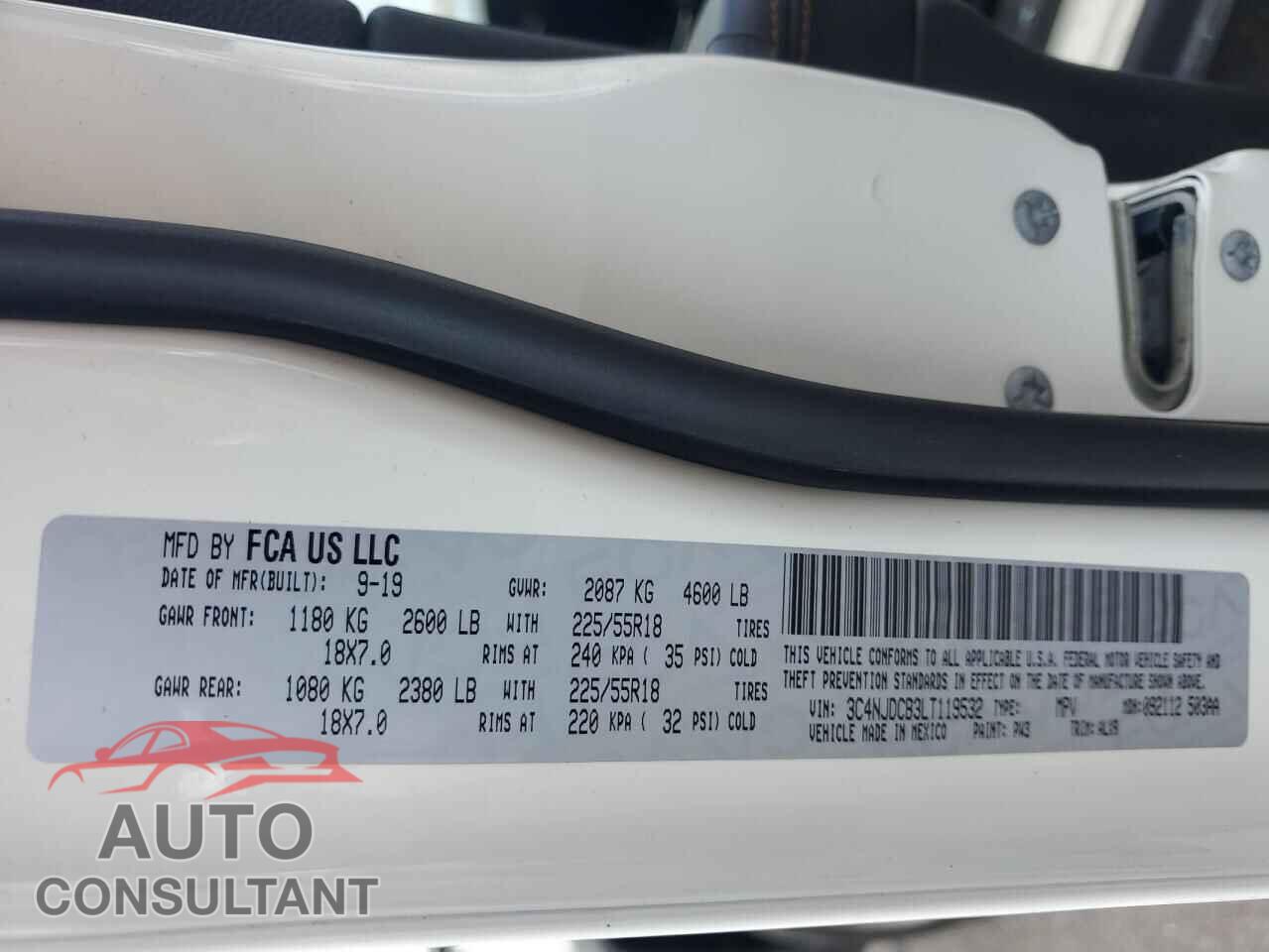 JEEP COMPASS 2020 - 3C4NJDCB3LT119532
