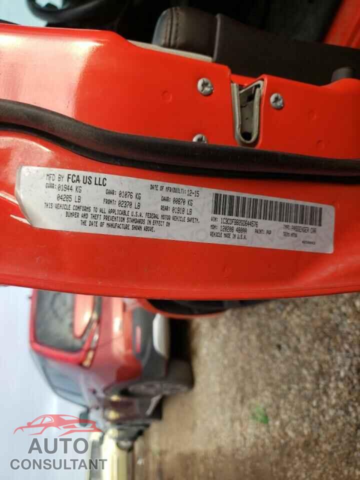 DODGE DART 2016 - 1C3CDFBB2GD644576