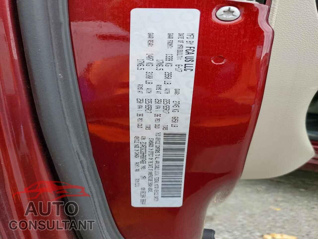 DODGE CARAVAN 2017 - 2C4RDGCG9HR807468