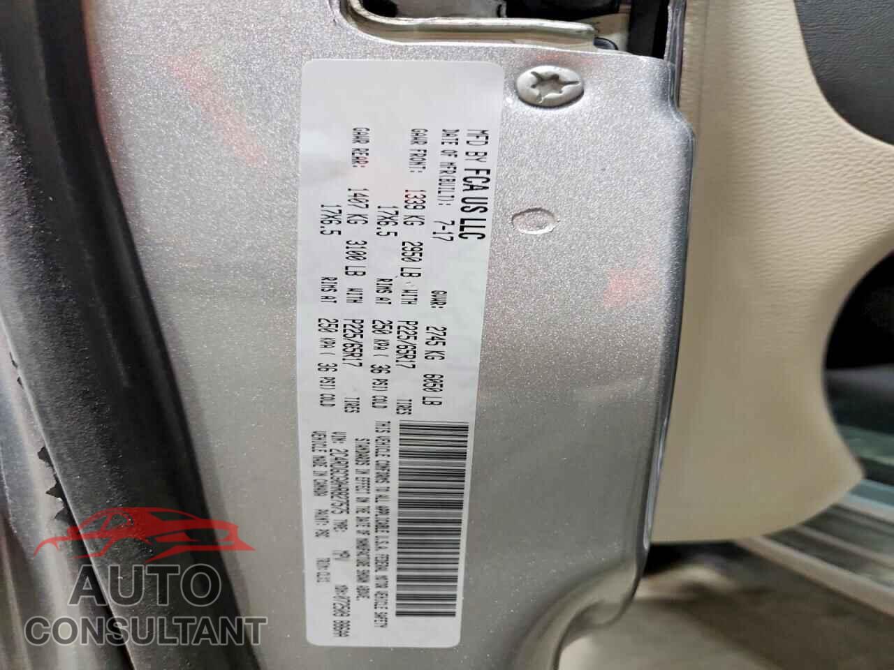 DODGE CARAVAN 2017 - 2C4RDGCG0HR827575